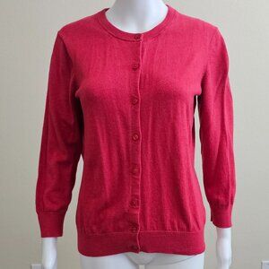 BASS | Crew Cardigan | Button Up | Size Medium